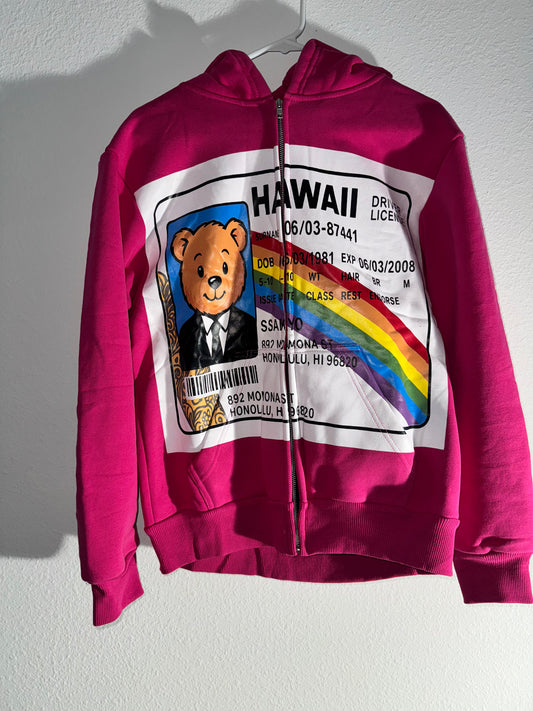 Pink License Hoodie
